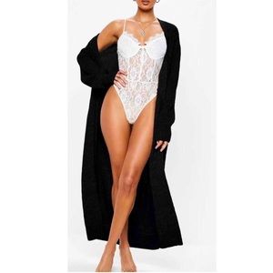 NEW Belted Maxi Cardigan Long Duster Small 2 4